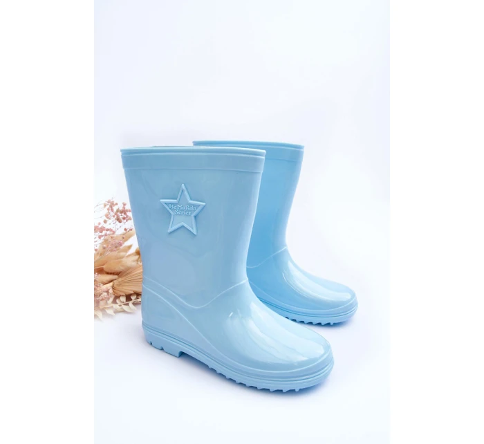 Dětské gumové holínky světle modré model 21628799 - Boto Dětské gumové holínky světle modré model 21628799 - Boto