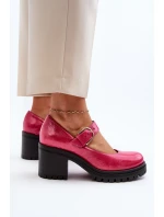 Zazoo 20166 Lakierowane Skórzane Czółenka Fuksja Zazoo 20166 Lakierowane Skórzane Czółenka Fuksja