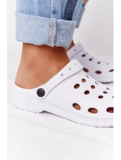 Damskie Klapki Sandały Na Basen Białe Piankowe EVA
