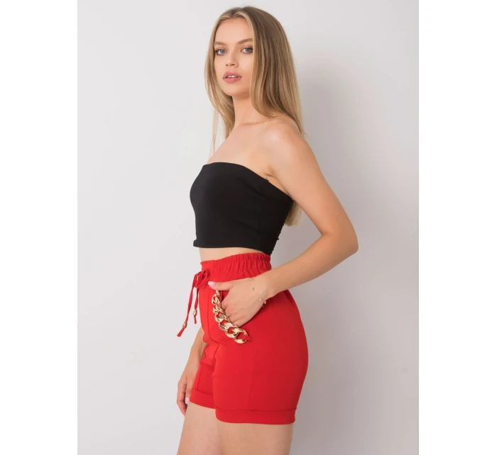 Šortky DHJ SN 13260.38P červená