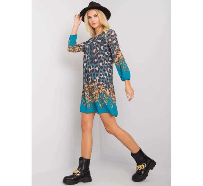 OCH BELLA Námornícke šaty s leopardím vzorom