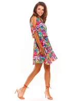 Dámske šaty A295 ružové - Awama Dámske šaty A295 ružové - Awama