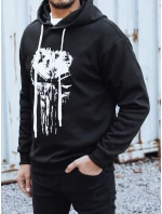 Pánská zateplená mikina s potiskem černá Dstreet model 21993034 - FashionStreet Pánská zateplená mikina s potiskem černá Dstreet model 21993034 - FashionStreet