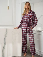 L&L 2475 Roxy dlhé/r S-XL dámske pyžamo so zipsom