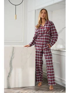 L&L 2475 Roxy dlhé/r S-XL dámske pyžamo so zipsom