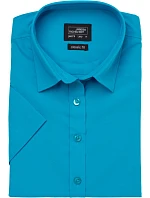 JN 679 Popelínová halenka s krátkým rukávem model 22488230 black - Daiber JN 679 Popelínová halenka s krátkým rukávem model 22488230 black - Daiber