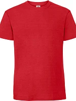 Fruit of the Loom Iconic 195 T Pánske tričko z hrubého materiálu 16.1422 červené
