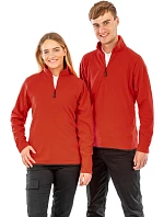 R Mikrofleecová mikina s 1/4 zipem 30. navy model 22429351 - Result