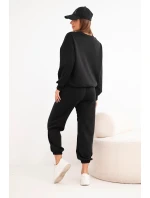 Dámská souprava model 21921202 s výřezem ve tvaru srdce černý - K-Fashion