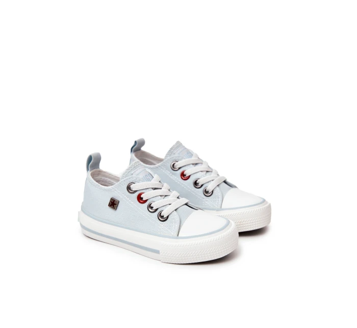 Dziecięce Klasyczne Niskie Trampki BIG STAR HH374094 Niebieskie Dziecięce Klasyczne Niskie Trampki BIG STAR HH374094 Niebieskie