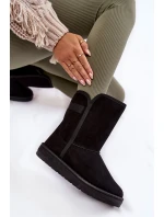 Damskie Wysokie Śniegowce Big Star KK274618 Czarne Damskie Wysokie Śniegowce Big Star KK274618 Czarne