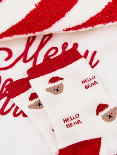 Dámské vánoční ponožky v Santa Claus Bílé model 21786659 - Aura.via