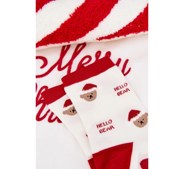 Dámské vánoční ponožky v Santa Claus Bílé model 21786659 - Aura.via