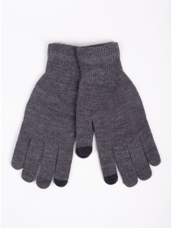 Yoclub Pánské dotykové rukavice RED-0243F-AA5E-006 Grey