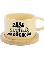 MOHOL BY som byť milý, ale nechcem - žltý pohár na makrónky 200 ml