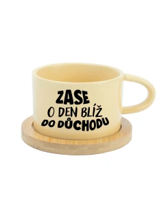 MOHLA BYCH BÝT MILÁ, ALE NECHCE SE MI - žlutý hrníček makronka 200 ml