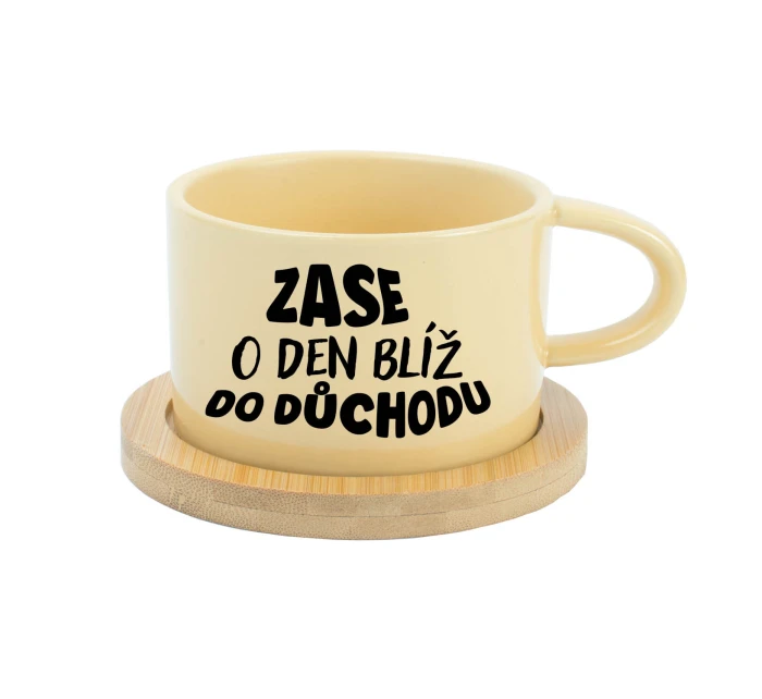MOHLA BYCH BÝT MILÁ, ALE NECHCE SE MI - žlutý hrníček makronka 200 ml MOHLA BYCH BÝT MILÁ, ALE NECHCE SE MI - žlutý hrníček makronka 200 ml