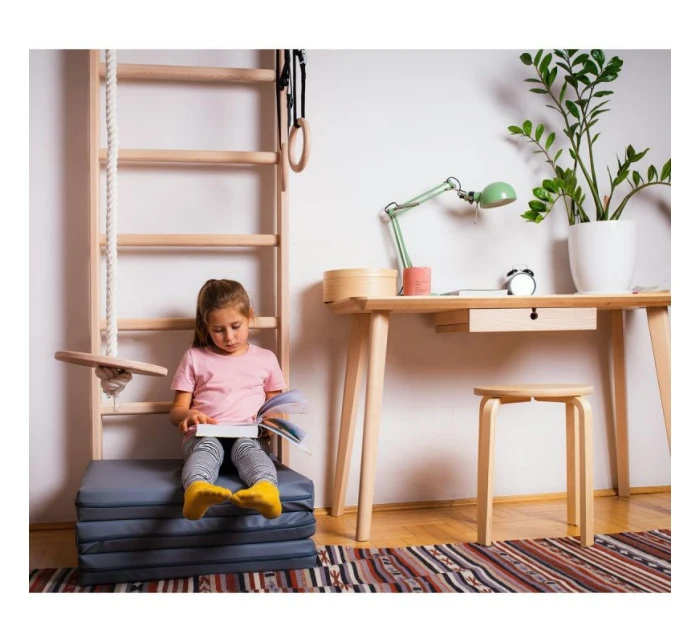 Rebrík s drevenou priečkou a príslušenstvom BENCHK 111+A204 detské