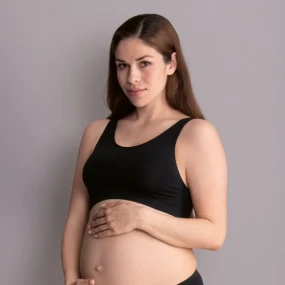 Bezšvový tehotenský top 5100 Black - Anita Maternity