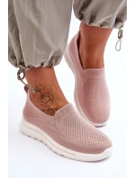 Damskie Tenisówki Materiałowe Wsuwane Różowe Adiora Damskie Tenisówki Materiałowe Wsuwane Różowe Adiora