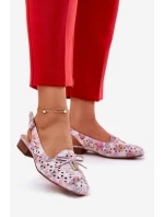 Ażurowe Baleriny Z Odkrytą Piętą Multikolor Navinnia Ażurowe Baleriny Z Odkrytą Piętą Multikolor Navinnia