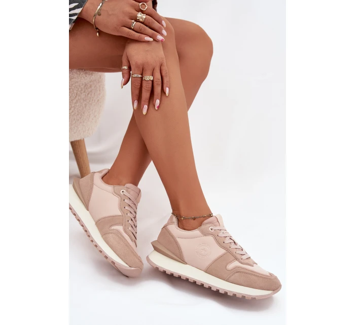 Dámské Kožené Tenisky Big Star model 21705814 HIPOLY SYSTEM Nude - Big Star Shoes