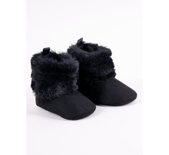 Yoclub Dievčenské topánky na suchý zips OBO-0189G-3400 Black