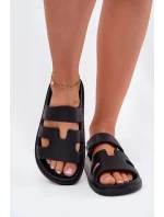 Dámske penové papuče - čierne