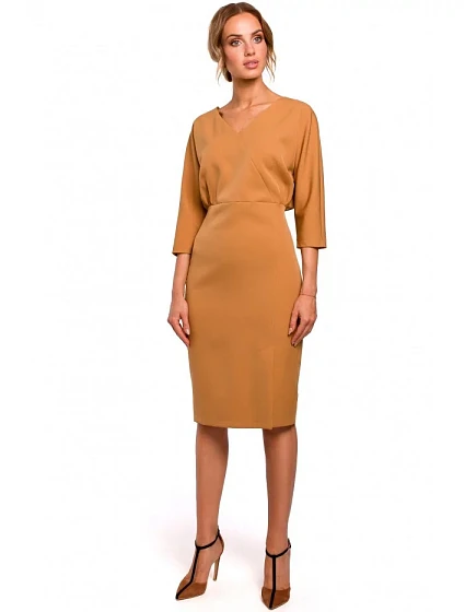 Šaty s netopýřími rukávy model 20910691 zelené - Moe