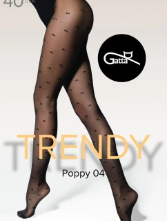 POPPY - 04 Vzorované pančuchy 40 DEN