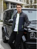 Kurtka męska przejściowa pikowana granatowa model 22013986 - FashionStreet