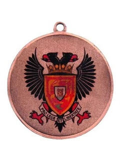 Medal stalowy brązowy  z nadrukiem kolorowym LuxorJet model 21829789