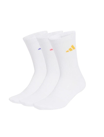 Ponožky adidas Cushioned Sportswear Crew, 3 páry, biele, KQ6760