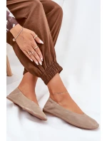 Semišové Dámské Baletky Big Star model 21690762 Béžové - Big Star Shoes