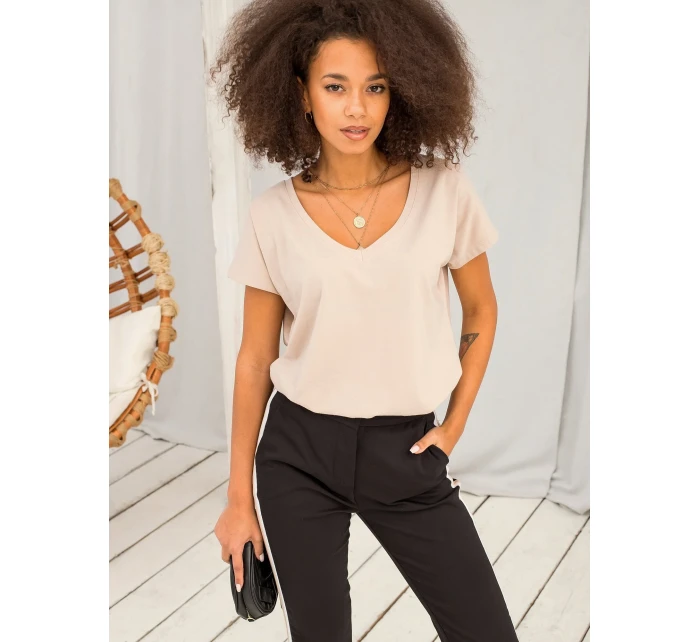 Tričko RV TS 4832.01P béžové Tričko RV TS 4832.01P béžové