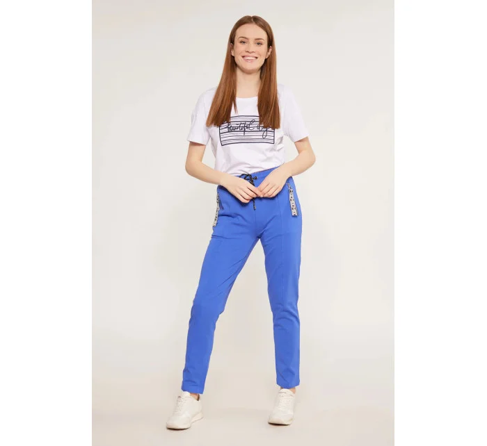 Dámské kalhoty / tepláky model 18461883 královská modř - Monnari Dámské kalhoty / tepláky model 18461883 královská modř - Monnari