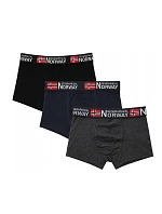 Pánske boxerky 3PACK GN-05 Black/grey/dark blue - Geographical Norway
