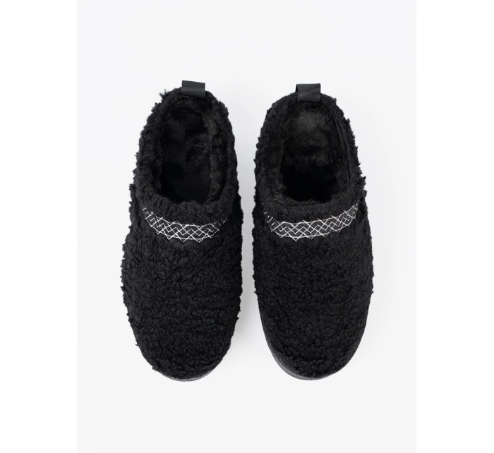 Krásné černé  sněhule dámské platforma