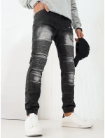 Pánske džínsové nohavice jogger čierne FashionStreet UX4222 Pánske džínsové nohavice jogger čierne FashionStreet UX4222