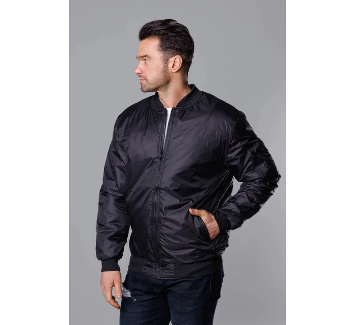 Čierno-červená pánska bunda typu "bomber" s prešívanou podšívkou (AK95-1A) Čierno-červená pánska bunda typu "bomber" s prešívanou podšívkou (AK95-1A)