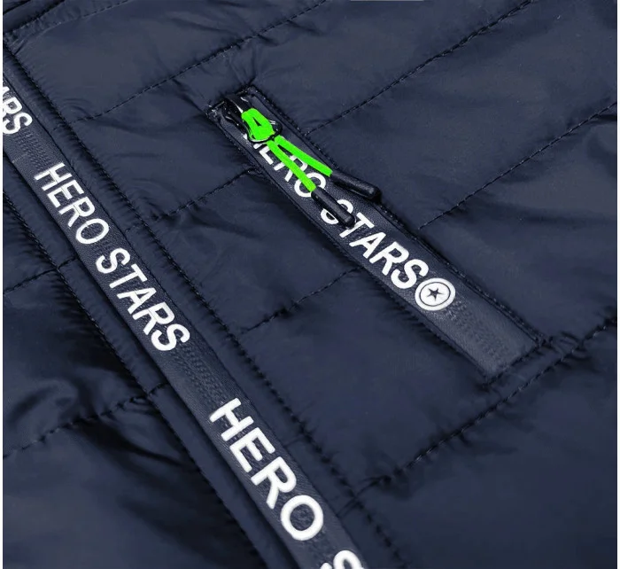 Tmavo modro-šedá pánska športová bunda (8M903-215) Tmavo modro-šedá pánska športová bunda (8M903-215)