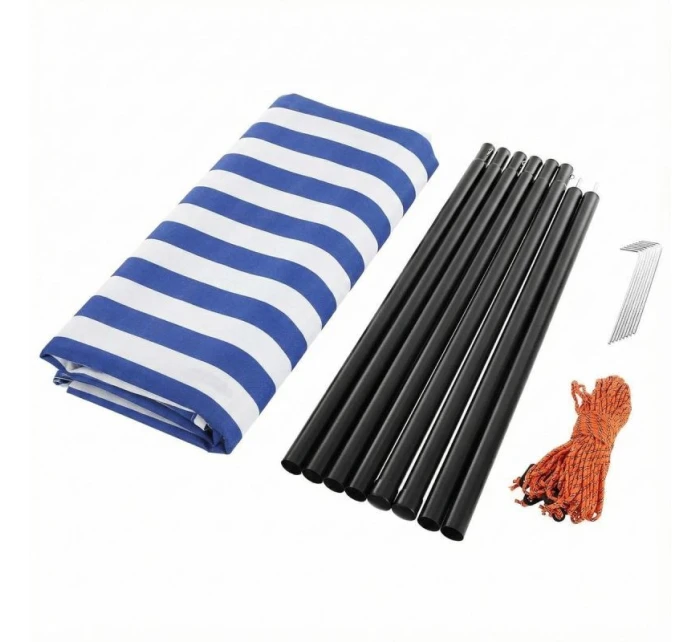 Stan so slnečnou strieškou a tyčami 3X1,7M MODRÝ Stan so slnečnou strieškou a tyčami 3X1,7M MODRÝ