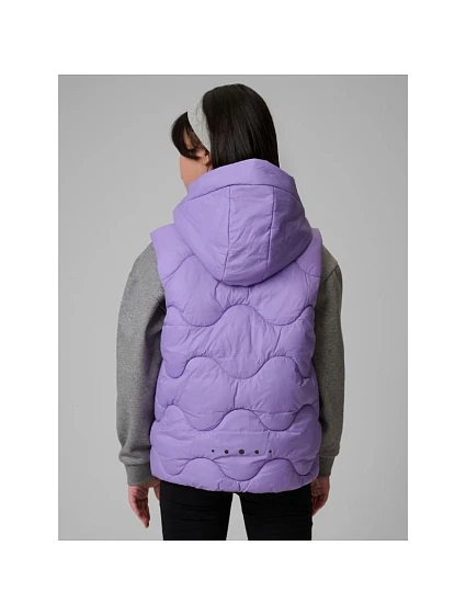 Dívčí bunda bez rukávů s kapucí model 22132255 dětské - 4F