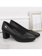 Černé lodičky W s ozdobným model 20709526 - SERGIO LEONE Černé lodičky W s ozdobným model 20709526 - SERGIO LEONE