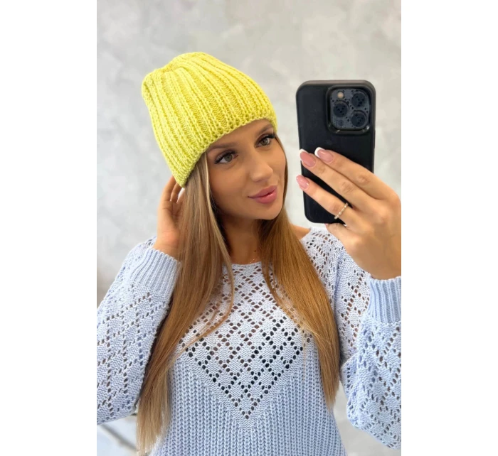 Dámska čiapka Rebecca K345 yellow Dámska čiapka Rebecca K345 yellow