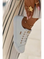 Trampki Damskie Z Eko Skóry Big Star RR274748 Białe Trampki Damskie Z Eko Skóry Big Star RR274748 Białe