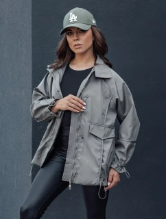 Dámska prechodná bunda ORLANDO tmavosivá FashionStreet TY4507