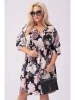 dámské letní květované šaty model 20070178 - Moon dámské letní květované šaty model 20070178 - Moon