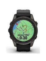 Hodinky Garmin Fenix 7S Pro 42mm Sapphire Solar šedé titánové DLC s čiernym remienkom Hodinky Garmin Fenix 7S Pro 42mm Sapphire Solar šedé titánové DLC s čiernym remienkom