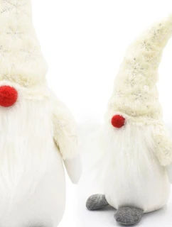 DEKORATÍVNY TRPASLÍK TRPASLÍK BIELY 45CM